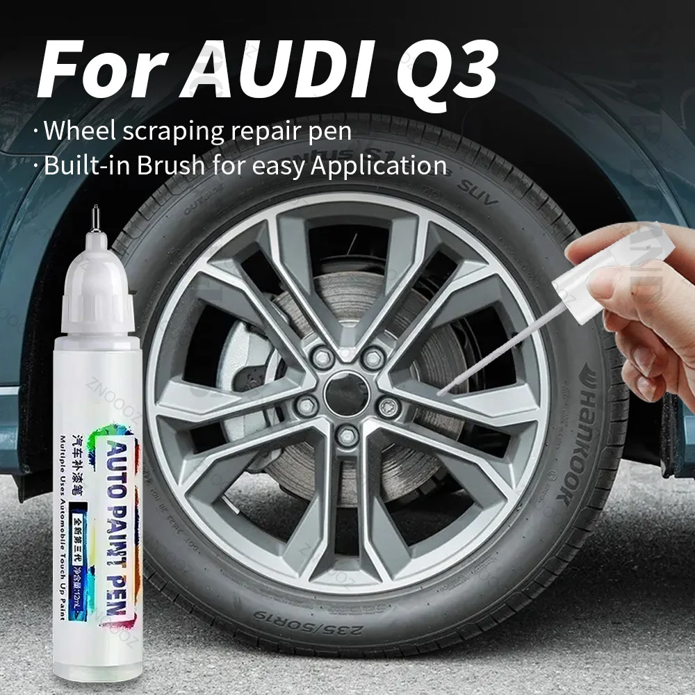 

Для AUDI Q3 Touch Up Paint Wheel Repair Kit Быстрая и легкая краска для ремонта царапин на колесах Краска для ремонта колес автомобиля Серебристый Черный