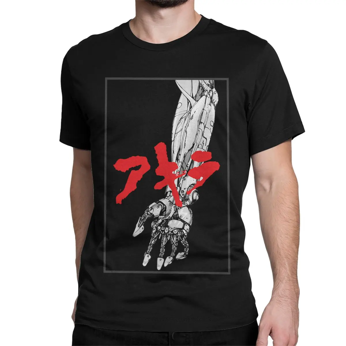 Men Women\'s T-Shirts Akira Arm Creative Pure Cotton Tees Short Sleeve Anime T Shirts Crew Neck Tops Gift Idea