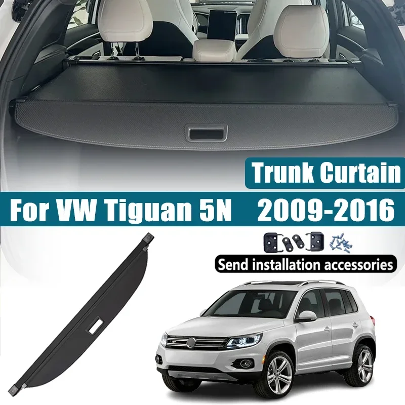 

Багажник автомобиля, грузовой Чехол для VW Volkswagen Tiguan 5N MK1 2010, аксессуары 2009 ~ 2016, багажник, хранилище, разделение, конфиденциальность, внутренние детали