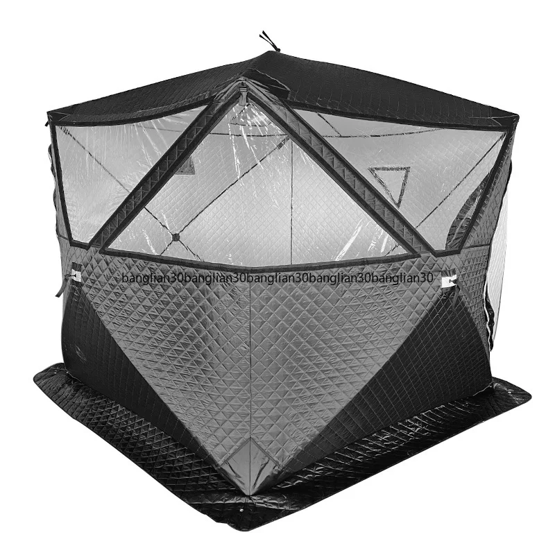 

Outdoor Multi-function Season Tent Thickened and Warm Quick-opening Sauna House Winter Fishing Tent with Chimney Mouth