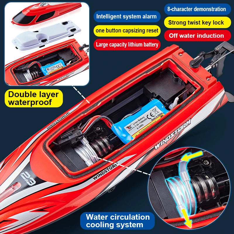 Fremego HJ823 RC Boat 2.4G 25KM/H Speedboat