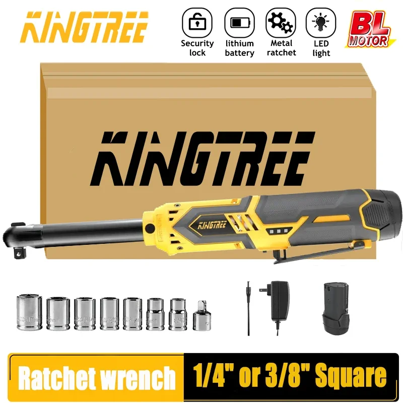 Kingtree 12V Extended Ratchet Wrench Wireless Lithium Battery Charging Wrench Extended 6\