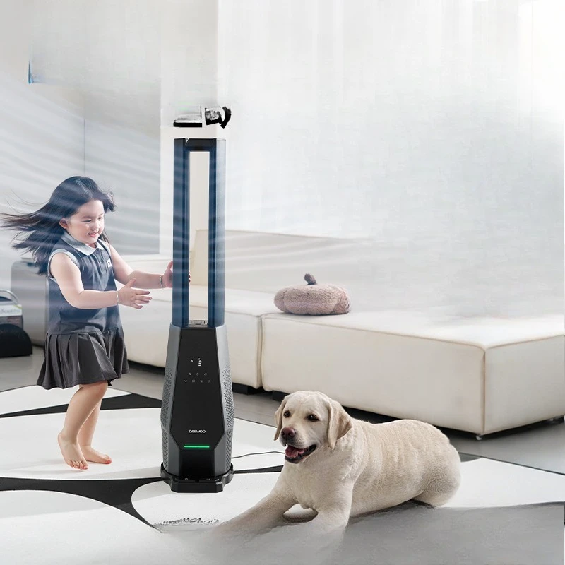 Plasma purification household electric fan DC frequency conversion soft sound natural wind feeling
