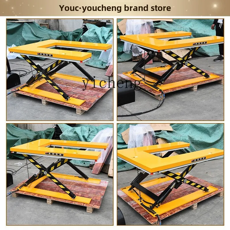 J-X1 small fixed electric hydraulic lifting platform truck electric platform truck stacking lift