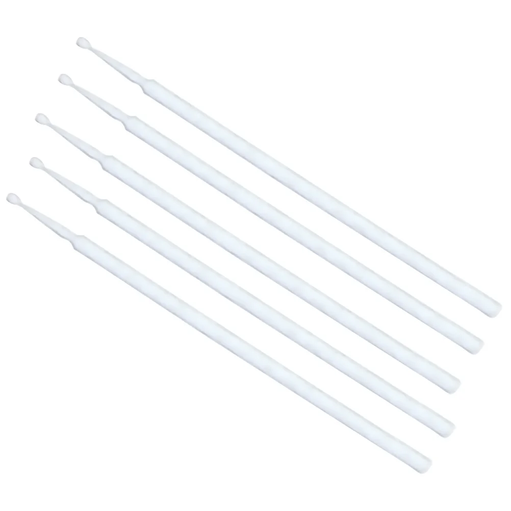 100Pcs Disposable Oral Applicator Dental Sticks Plastic Injection Molded Brushes Non-Linting Bendable Tips for Latisse Eyelash