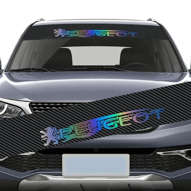 Car Windshield Sticker Decal for Peugeot 308 207 3008 208 2008 306 406 408 206 307 508 407 205 4008 5008 103 106 301 Accessories