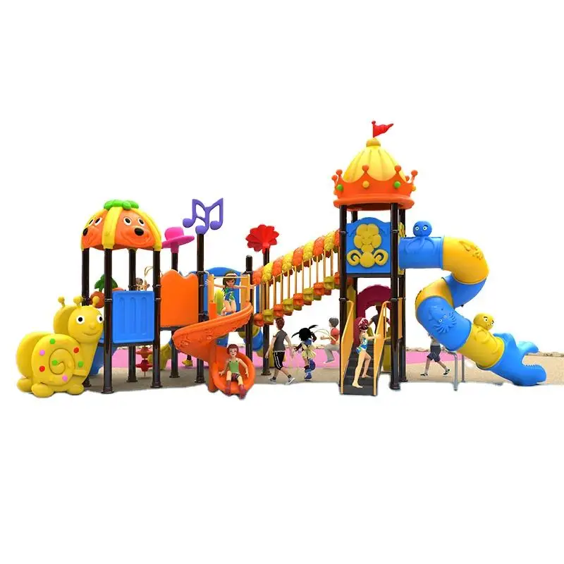 CIndoor and outdoor commercial children outdoor children plastic playground slide