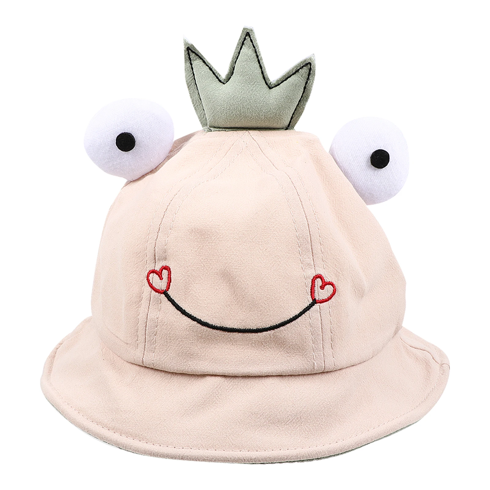 

Cotton Baby Hats Toddler Sun Hat Infant Windproof Photo Prop Sunscreen Kids Crown Design Wide Brim Foldable Bucket Hat Baby