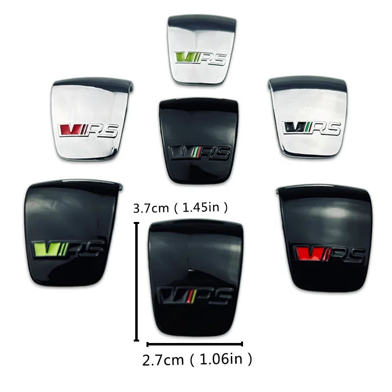 2.7x3.7cm Car Interior Gear Shift Knob Sticker for Skoda VRS Logo Fabia Rapid Superb Kodiaq Octavia Rs Kamiq  Karoq Decoration