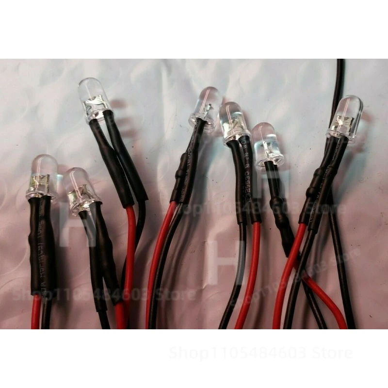 

set of 10/ 5mm 12 Volt LEDs | Built-in Resistors, cool white