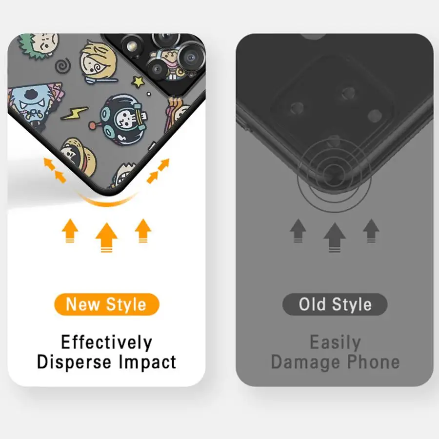 حافظة لهاتف سامسونج جالاكسي A05 A06 A30 A15 A16 A70 نوت 20 الترا 10 + 9 8 A12 A13 A50 A14 غطاء هاتف خلفي لطيف الكرتون قطعة واحدة