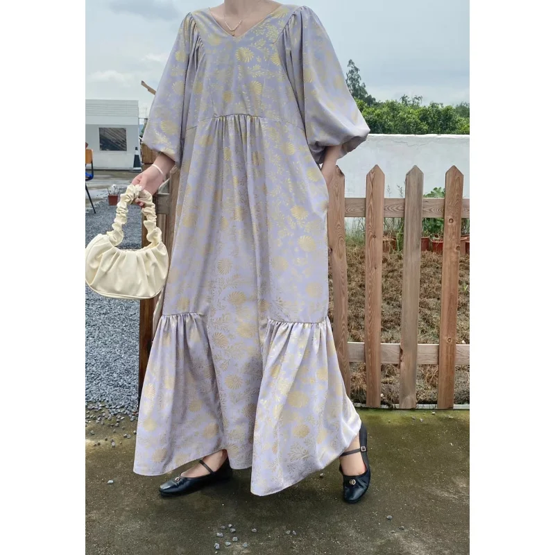 

Japanese and Korean Style Skirt 23 Summer Niche Design Loose Slimming Japanese Loose Long Dress Dress