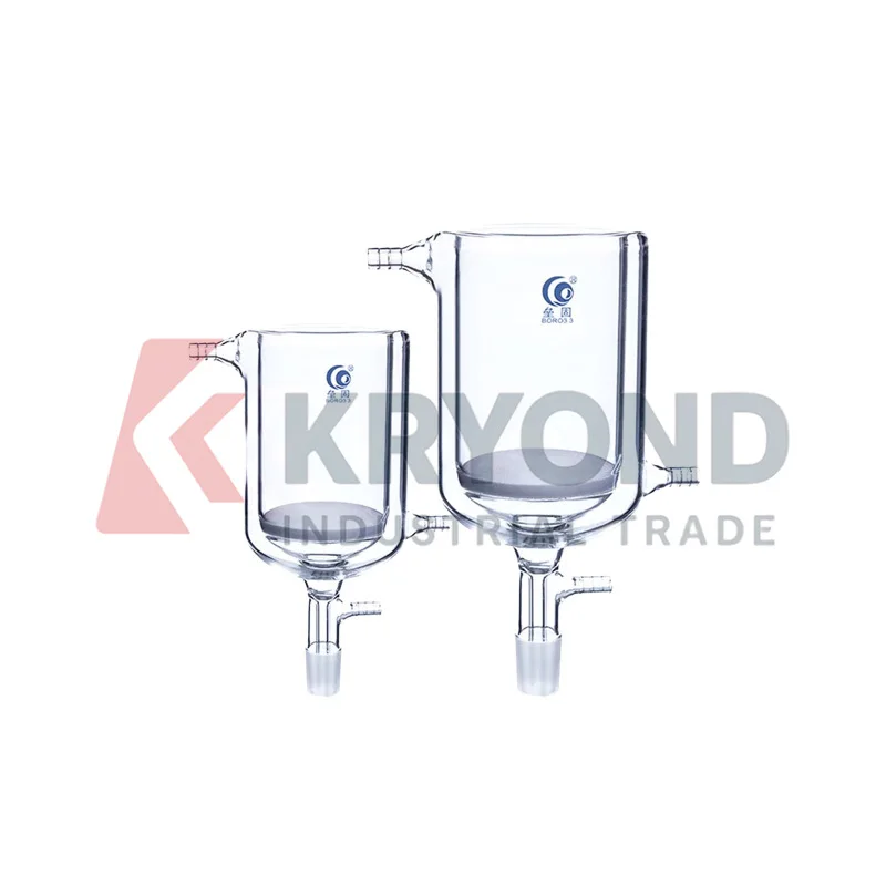 Sand Core G3 Filter Funnel High Borosilicate Jacket 100mL-1000mL Laboratory Glass Filtration Column Research Use Application Set
