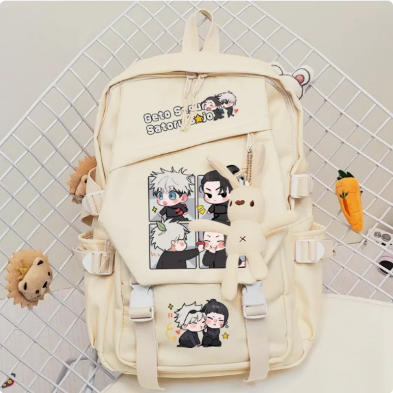 Anime Geto Suguru Satoru Gojo Schoolbag Backpack High-capacity Shoulder Bag Cosplay Travel Student Teenager B1907