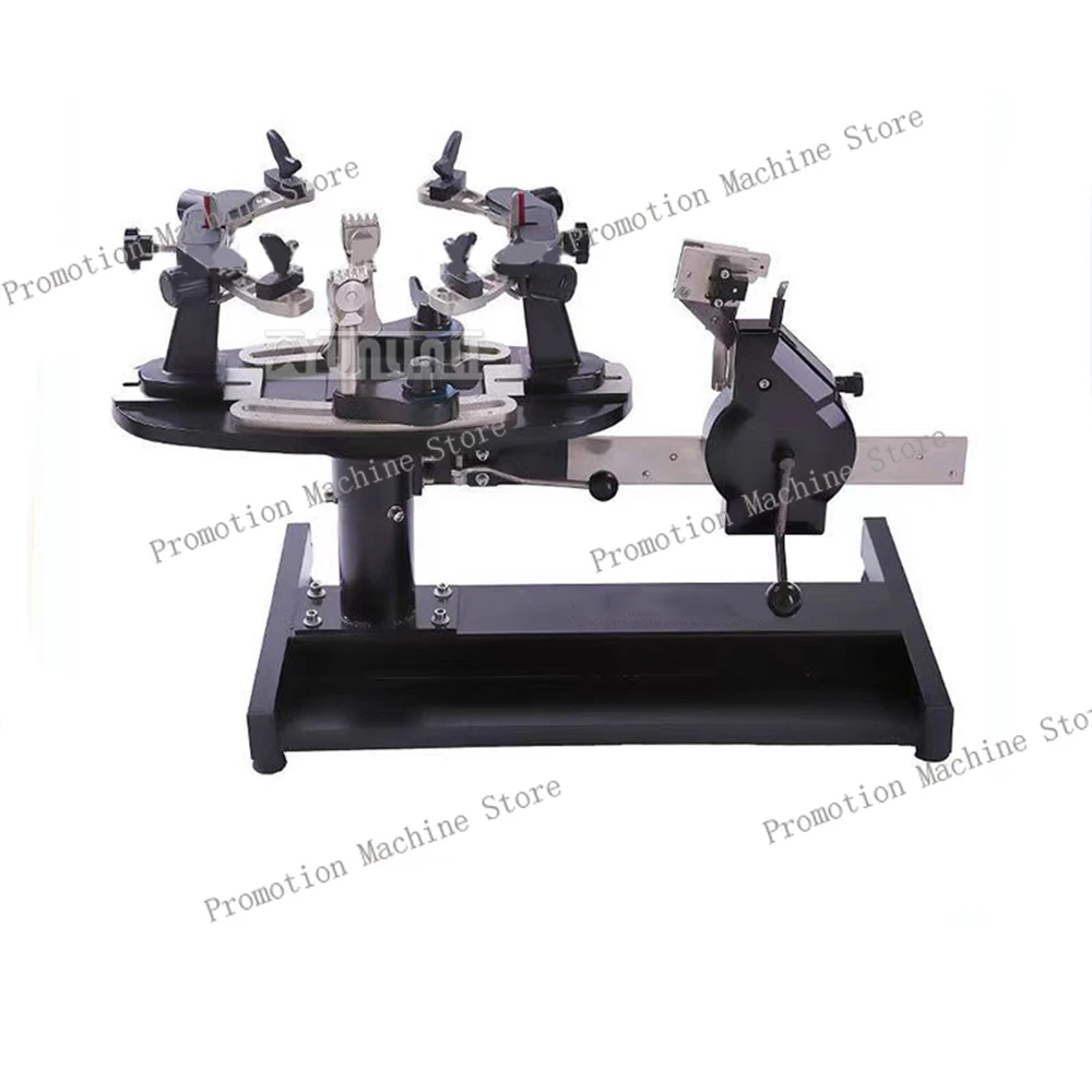 Tennis and badminton racket Pulling threading machine, desktop hand cranked racket stringing machinem, wire stretcher