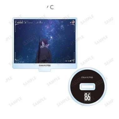 Classic 10cm Anime 86 -Eighty Six- Acrylic Stand Model Bookshelf Decoration High Definition Images Bookshelf Decoration Keychain