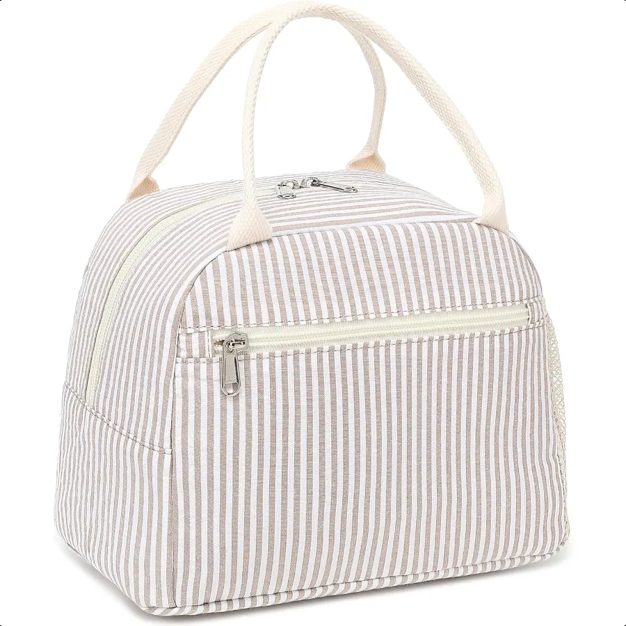 

Ланч-бокс для женщин, изолированная сумка для обеда, вельветовые сумки-тоут для обеда, герметичный футляр-холодильник для обеда для путешествий, работы, пикника