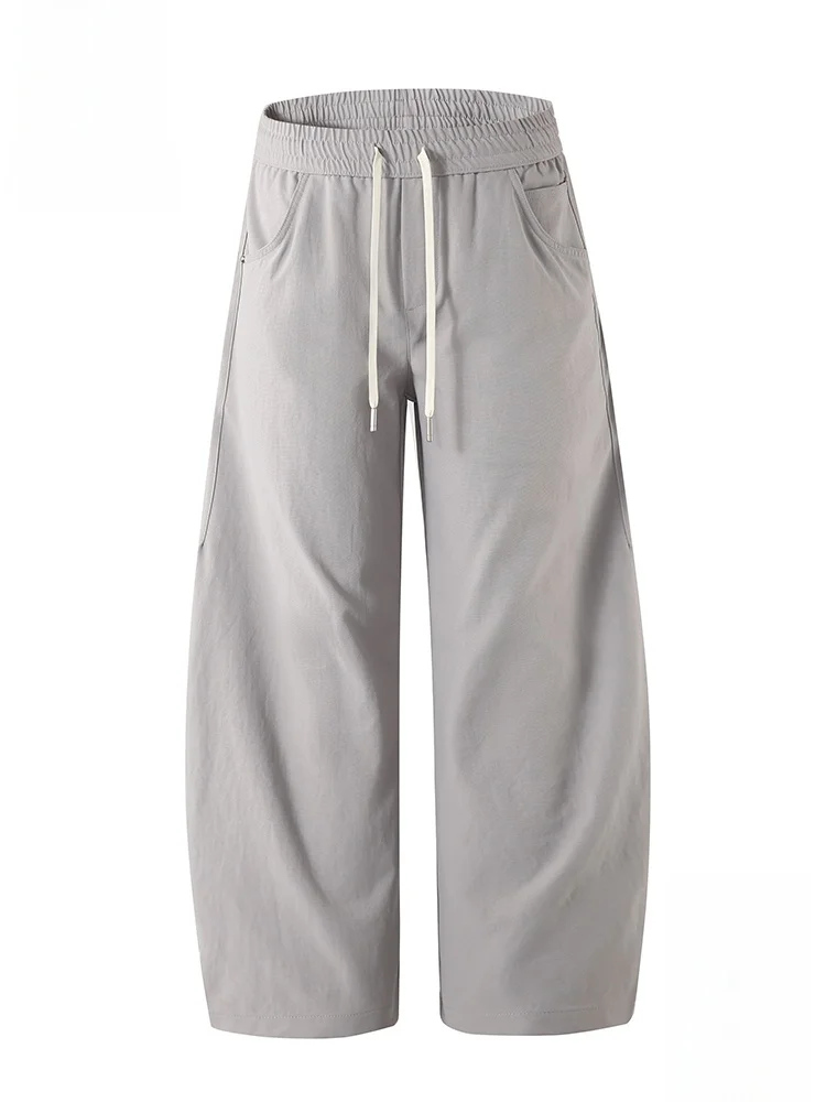 

PaulFrank Large-Mouth Monkey Light ey Wide-Leg Knife Pants Men's Spring Trendy Loose Versatile Workwear Casual Pants