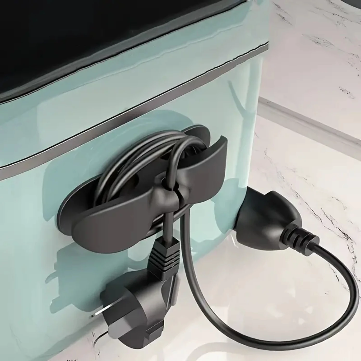 Efficiently Manage Your Power Cords with this High-Quality Pack of 3 Durable Cable Organizer Clips - Conveniently Neatly Organiz