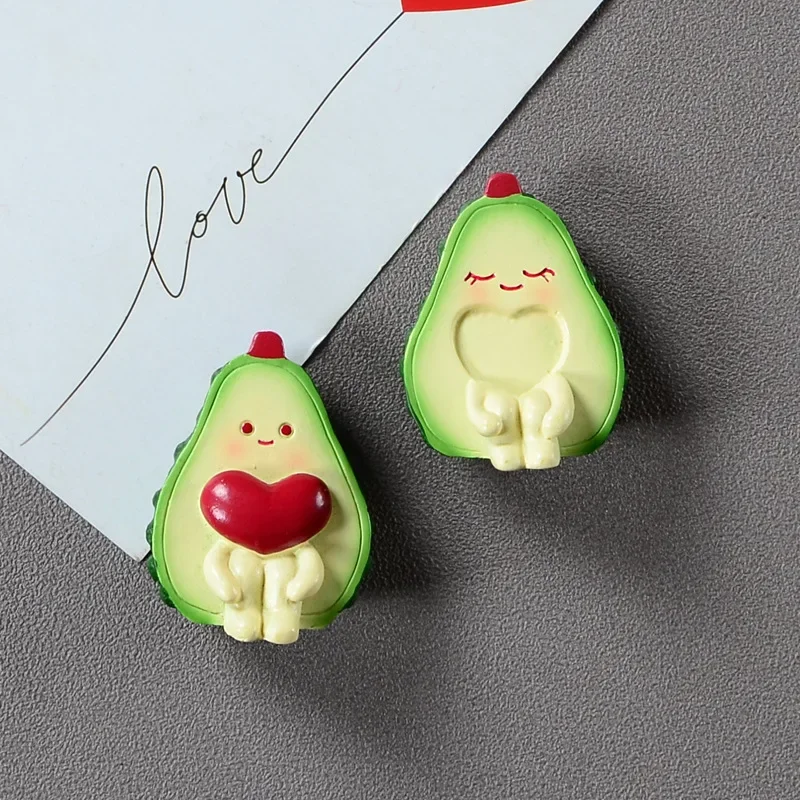 

New Product Cute Cartoon 3D Refrigerator Stickers Children's Toys Creative Home Decoration Fruit Magnet Banana Avocado Message