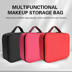 Custodia per il trucco del salone di bellezza scatola da viaggio cosmetica borsa per strumenti per tatuaggi per unghie portatile borsa per accessori per smalto regolabile