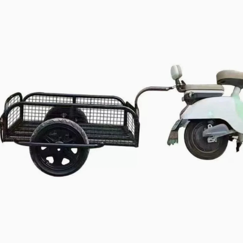 

Outdoor bicycle rear mounted small trailer, suitable for setting up stalls,hauling goods,camping,fishing,carrying cargo vehicles