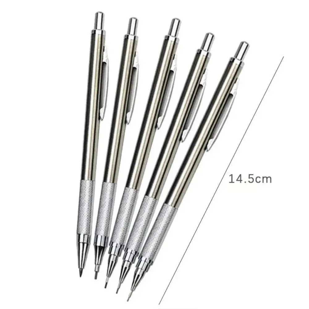 0.3/0.5/0.7/0.9/1.3/2.0/3.0MM Mechanical Pencil Metal Sketch Comics Design Automatic Pencil Drawing Writing Tool Movable Pencil