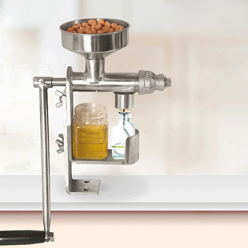 

Manual Oil Press Household Peanut Oil Olive Oil Nut Seed Oil Press Hy-03