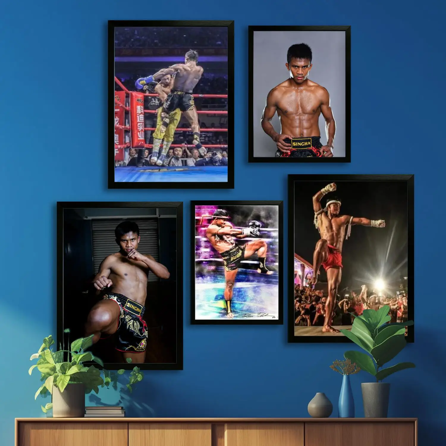

buakaw banchamek athlete Canvas Art Poster, Wall Art Picture Print, Modern Family Bedroom Decor Posters,Decorative painting