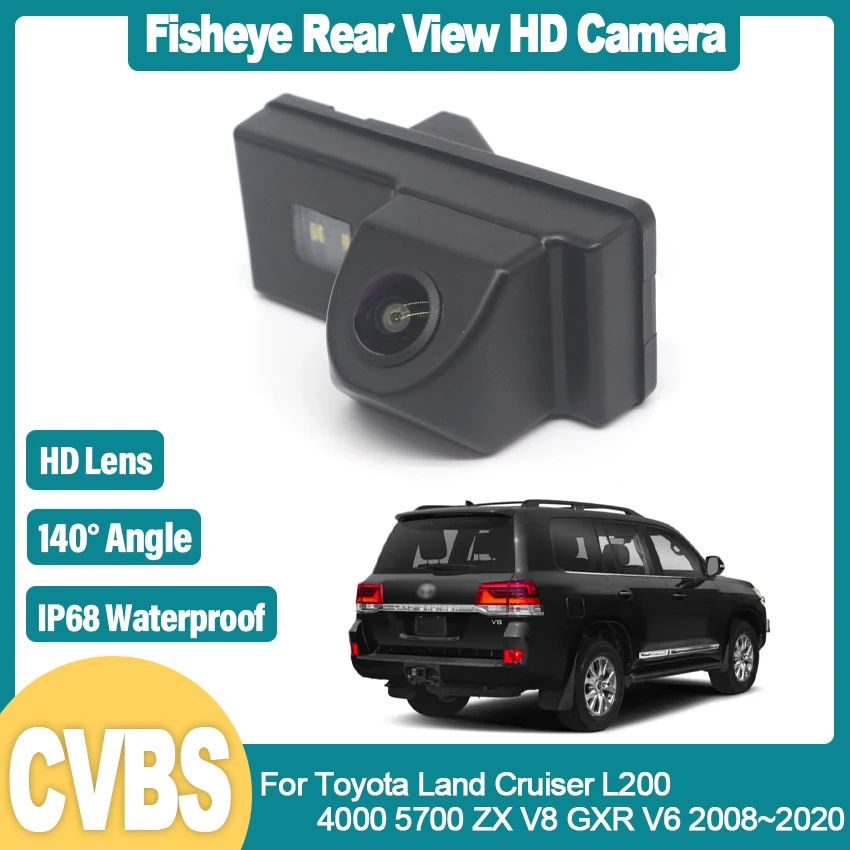 

Rear View Camera For Toyota Land Cruiser L200 4000 ZX V8 GXR V6 CCD Full HD Night Vision Reverse Camera license plate Camera