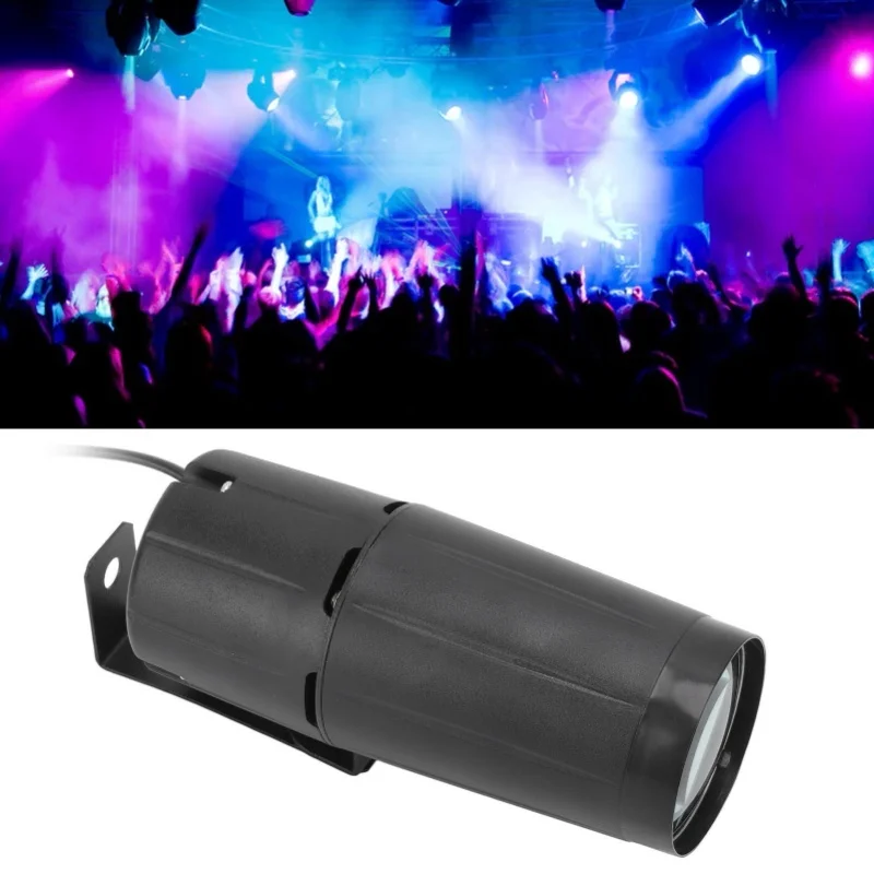 

Светодиодный луч, прожектор, белая лампа с эффектом освещения, 12 Вт переменного тока, 90-240 В для домашней сцены KTV, вилка стандарта США