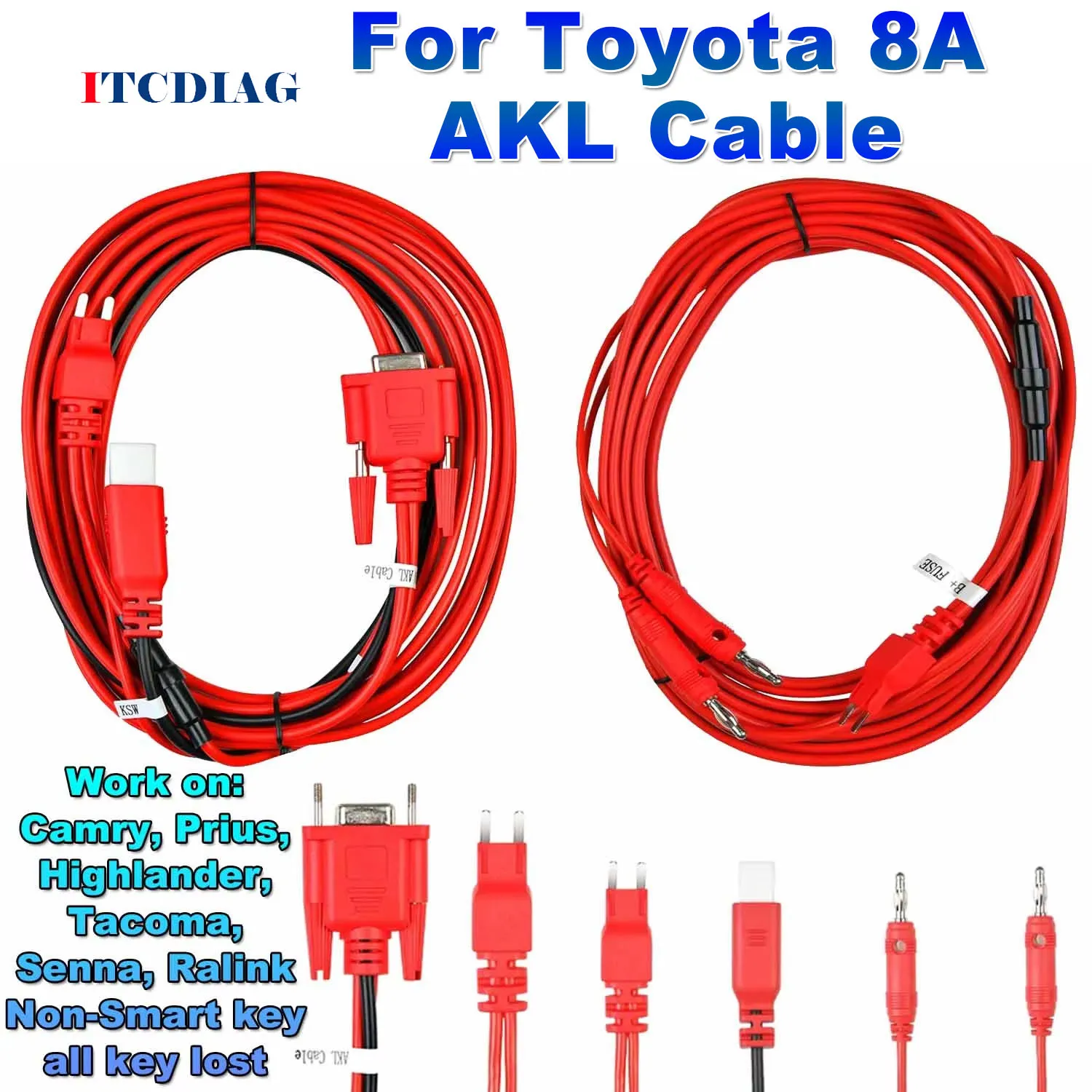 

8A AKL Cable For Toyota Non-Smart Key All Keys Lost Adapter Work with APB112 and G-Box2 G-BOX3 GBOX Car Diagnostic Cable