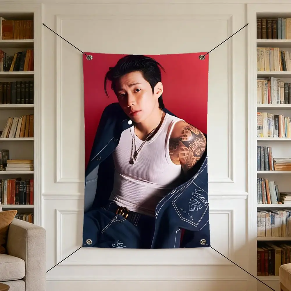 Celebrity J-jay Park Flags Warm Home Flag mit 4 Ösen, knitterfrei, für drinnen und draußen