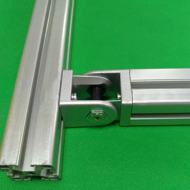 1/4 pezzi profilo in alluminio raccordi 2020 in lega di zinco vivente cerniera regolabile ad angolo retto flessibile perno giunto connettore hardware