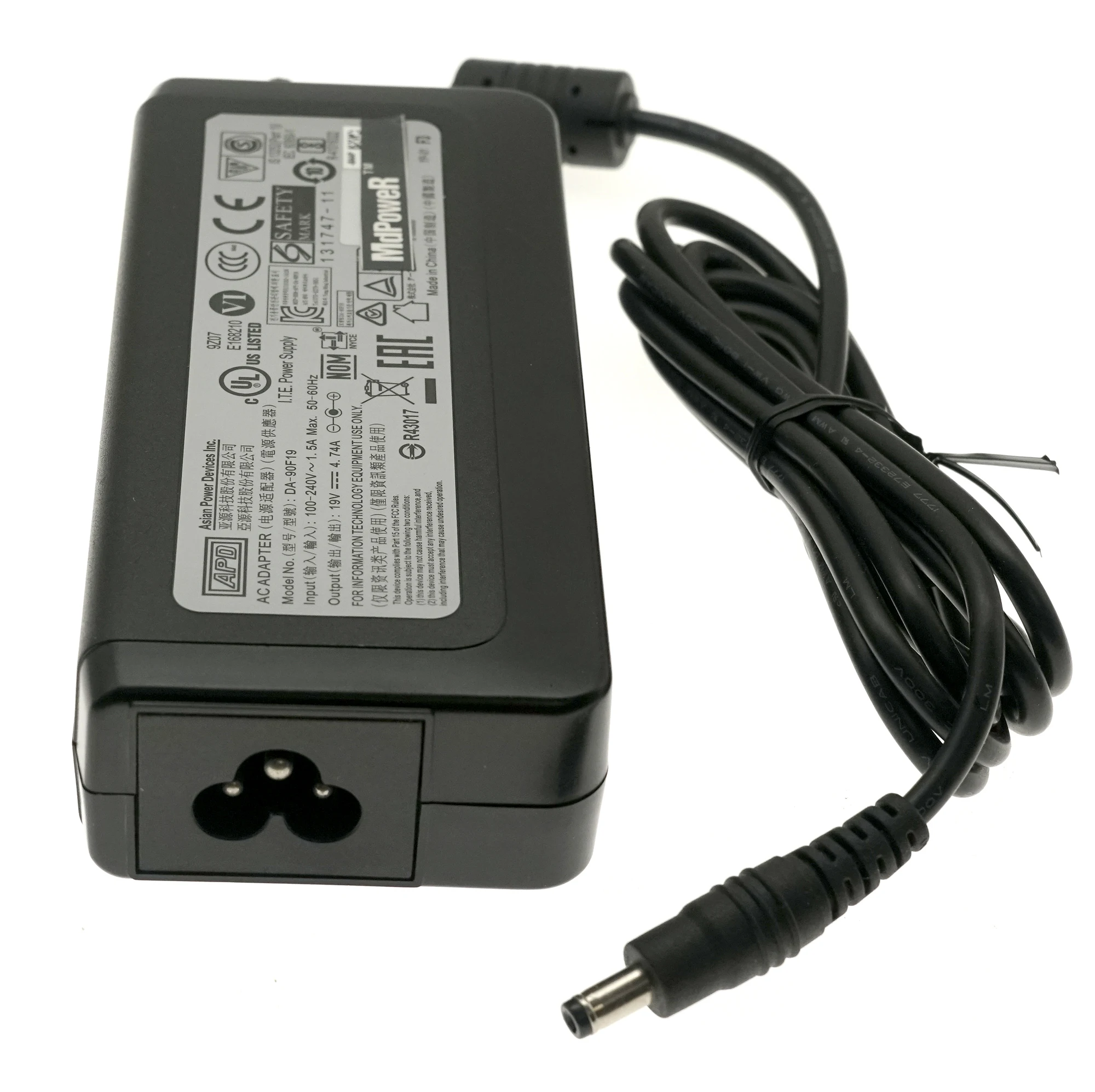

APD DA-90F19 19V 4.74A 90W 4.8*1.7mm AC adapter Power Supply Charger For HP Compaq laptop 500 620 625 CQ515