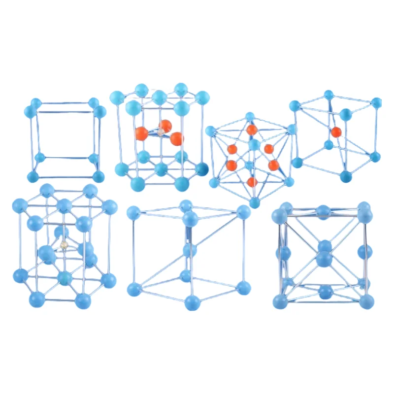 

Metal crystal model Chemistry Common metal structure demonstration teaching AIDS crystal cell ball stick model two-color large J