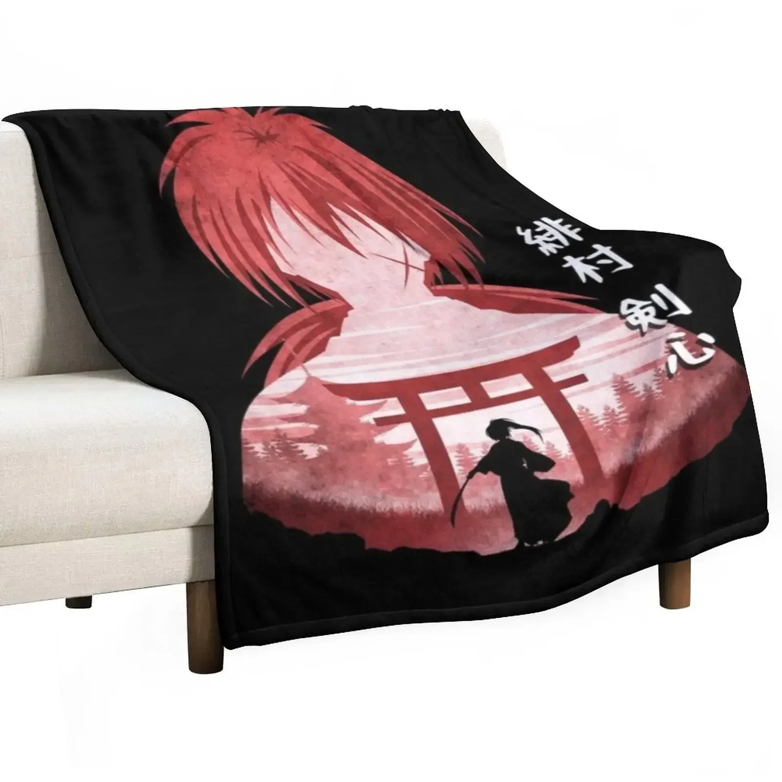 

Kenshin Himura Throw Blanket Decorative Sofas Camping Picnic Thin Blankets