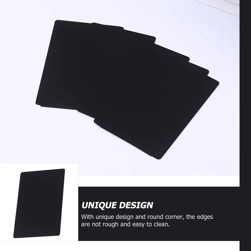 

100Pcs Aluminum Business Cards Blank Metal Name Plates DIY Engraved Tags for Office Door Label Sign Membership Card