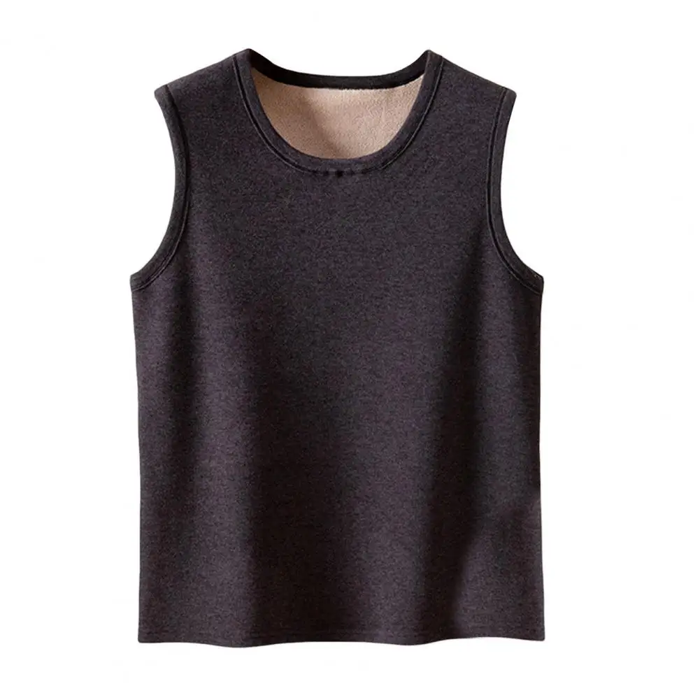 

Мужские майки Мужская зимняя термомайка с флисовой подкладкой Майка с круглым вырезом для погоды Базовый слой Жилет на осень