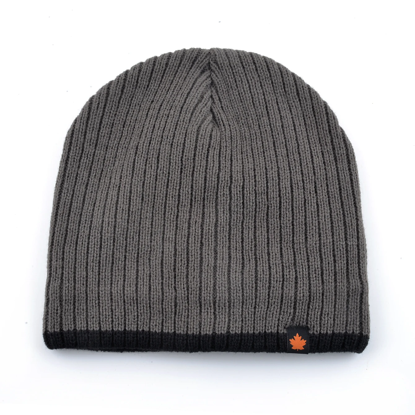 Men's Skullies Beanies Knitted Wool Hats Men Winter Thick Beanie Hat Double Layer Solid Color Fleece-lined Warm Bonnet Cap