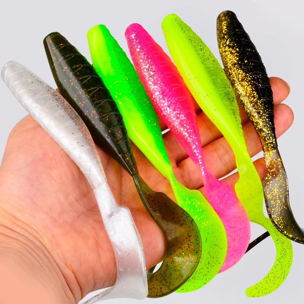 PROBEROS Weicher Kunststoff-T-Schwanz-Fischköder, 2 Stück/Beutel, künstlicher, stromlinienförmiger, fischförmiger Schwimmköder, 16 cm – 23,4 g, Barracuda-Fischköder – Detail 7