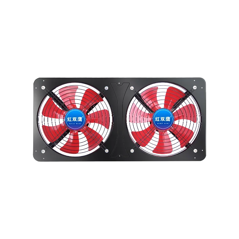 220V Commercial Strong Kitchen Exhaust Fans Double Blower Fan Window Exhaust Fans