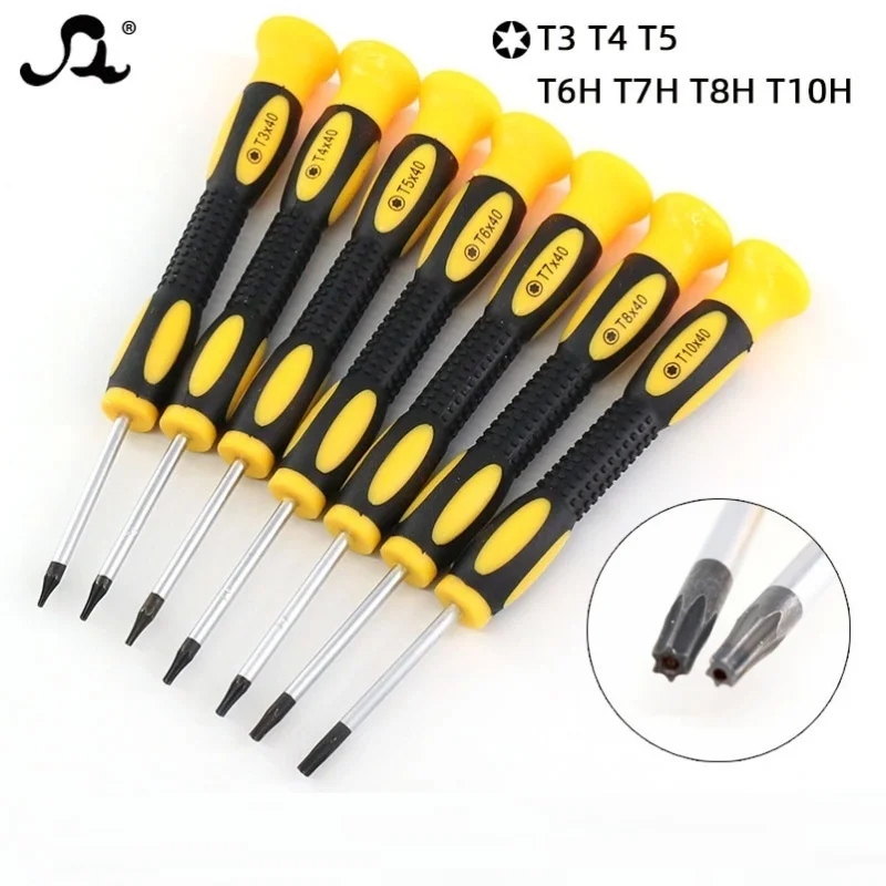 

1/7pcs Torx Screwdriver Bit Set T3 T4 T5 T6 T7 T8 T10 Mini Hexagon Screwdriver Game Console Handle Disassembly Repair Tools