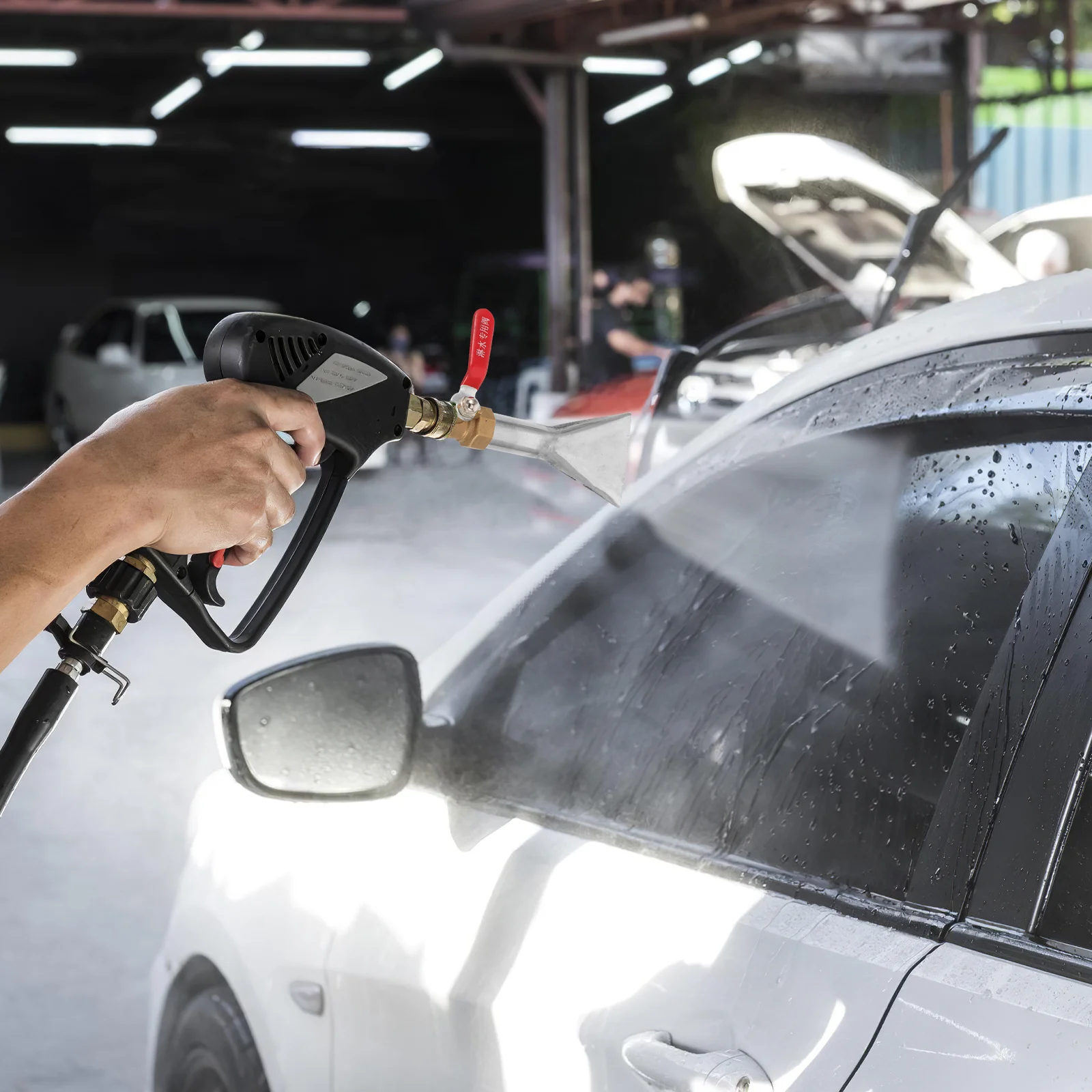 

Car Wash Foam Spray Nozzle Flat Mouth Metal Tip Replacement for Foam Machine Sprayer Head High Pressure Washer Cleaning