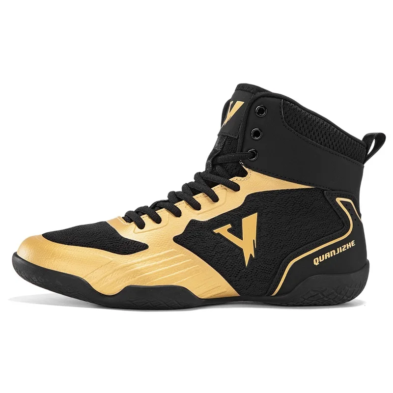 Original Brand Designer Mid-Top Competition Sport Fighting Shoe Comfortable Big Size Boxing Fighting Boots Wrestling Sneakers
