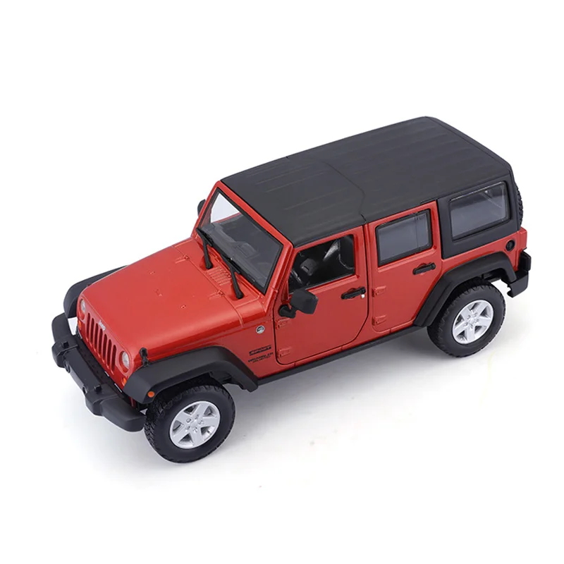 In Stock Maisto 1:24 2015 Jeep Wrangler Unlimited Alloy Miniature Diecast Model Jeep Wrangler Modifying Car Toys Christmas Gift