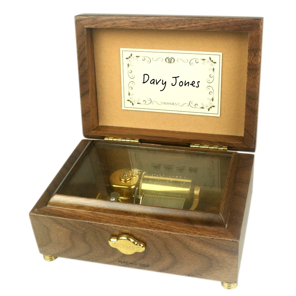 

ROSIKING 30 notes Music jewelry box Davy Jones and custom song For Frends Girl and Children Birthday Gift