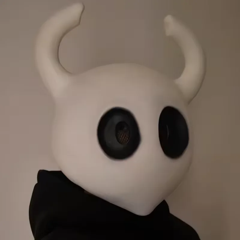 

Hot Sale Halloween Hollow Knight Latex Mask Game Peripheral Hollow Knight Latex Headgear Dance Spirit Mask Cosplay Peripherals