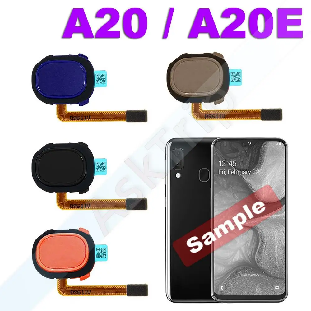 Aiinant Phone Back Button Finger Scanner Fingerprint Sensor Flex Cable For Samsung Galaxy A20 A20E A20S A21 A21S Phone Parts