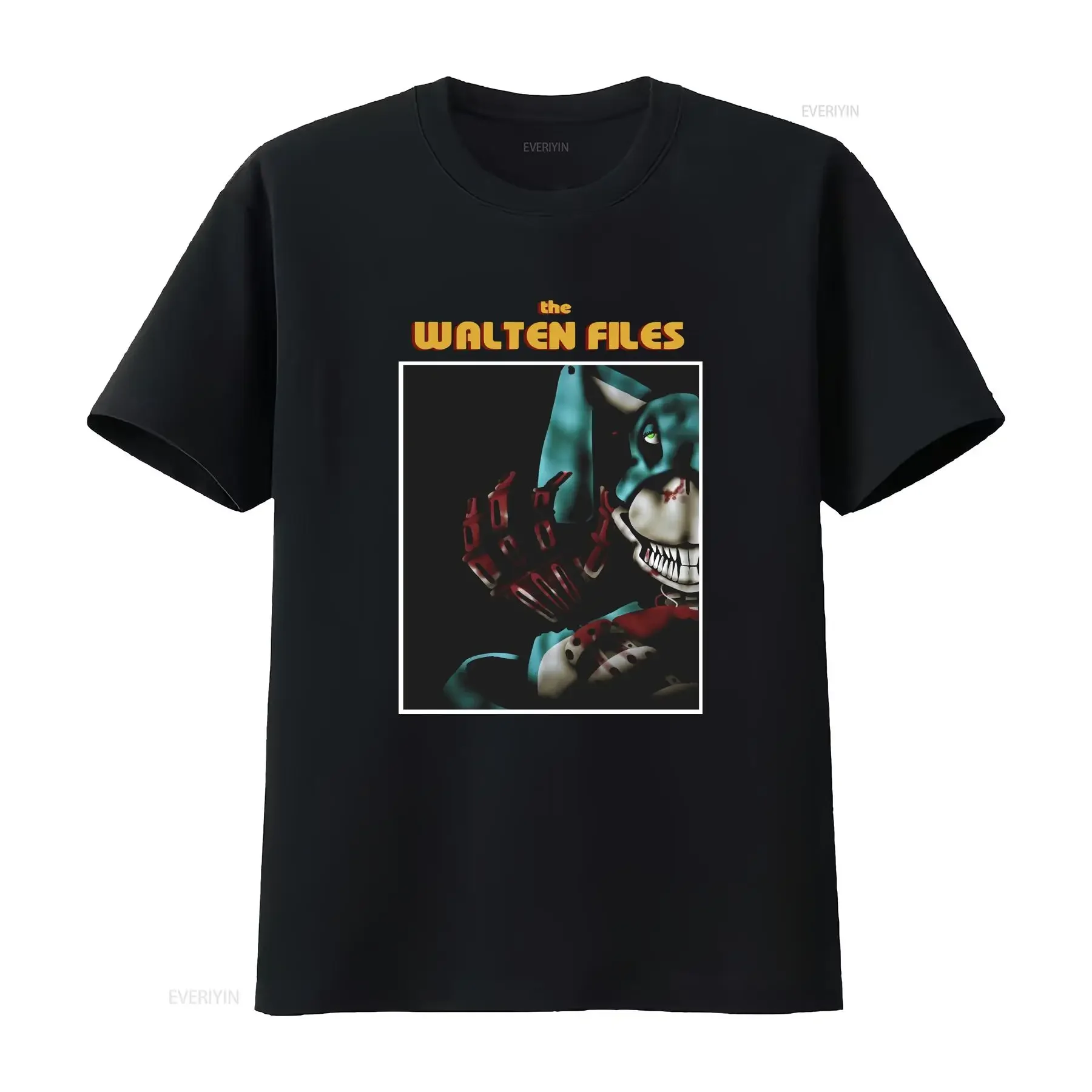 Walten Files analog horror T Shirt vintage Washed designer clothes Stylish Casual Breathable fashion Stretched Unisex